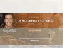 Tablet Screenshot of lesmarcheursdelaterre.fr